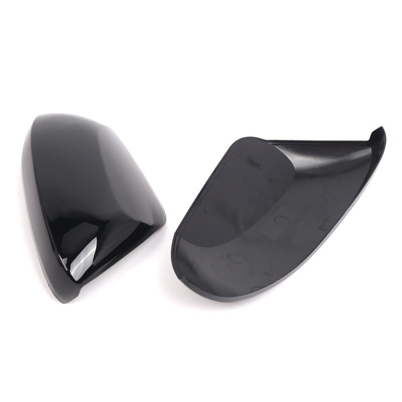 Pair Gloss Black Car Rearview Mirror Cover Cap For COROLLA HYBRID LE - 87915-52251 87910-02926 Rearview Mirror Protector