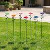 4/6 Pack Bee Watering Station Metal Butterfly Feeder with Flower Design Decorative Garden Stakes for Outdoor Yard Patio Decor