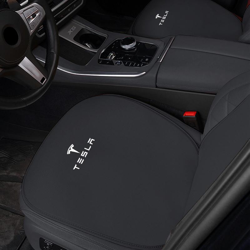 Auto-Eis-Seiden-Kissen-Sitzbezug-Schutz Vorne Hinten Matte Rückenlehnenpolster Für Tesla Model 3 Y S X Cybertruck Juguete Highland