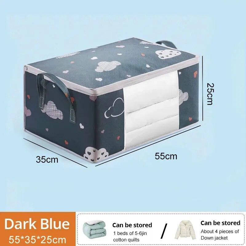 

1 шт. Большой/маленький мешок для хранения одежды, влагонепроницаемый, пыленепроницаемый органайзер, большая вместимость, мешки для сортировки пододеяльников