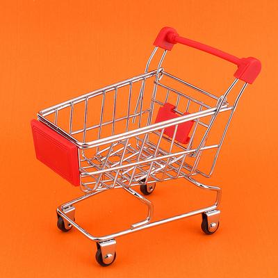 Mini Shopping Trolley Supermarket Cart Pet Toy Bird Parrot Intelligence Growth