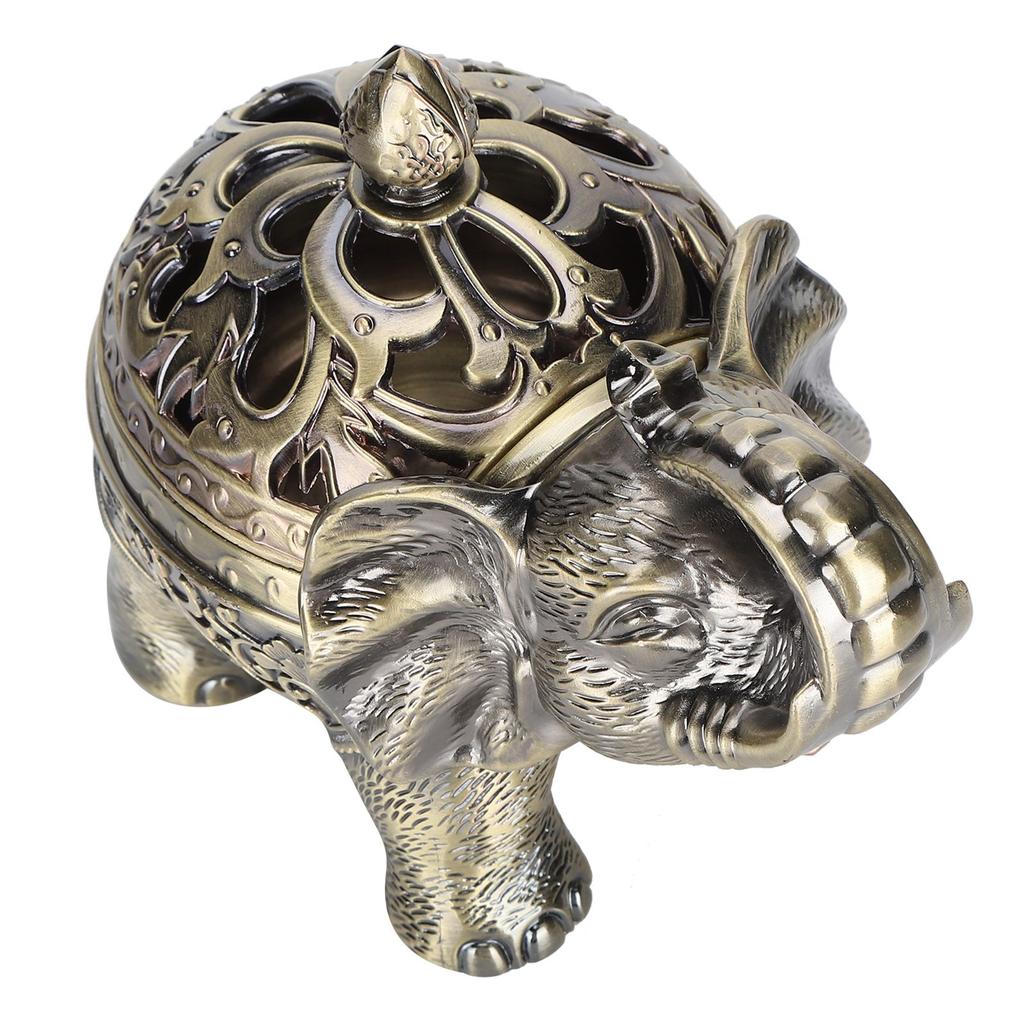 Elephant Shaped Incense   Aromatherapy Ornament for Living Room Entryway Bedroom(Bronze )