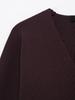 TAOP&ZA Women's Spring V-Neck Slim-Fit Double-Breasted Knitted Cardigan 