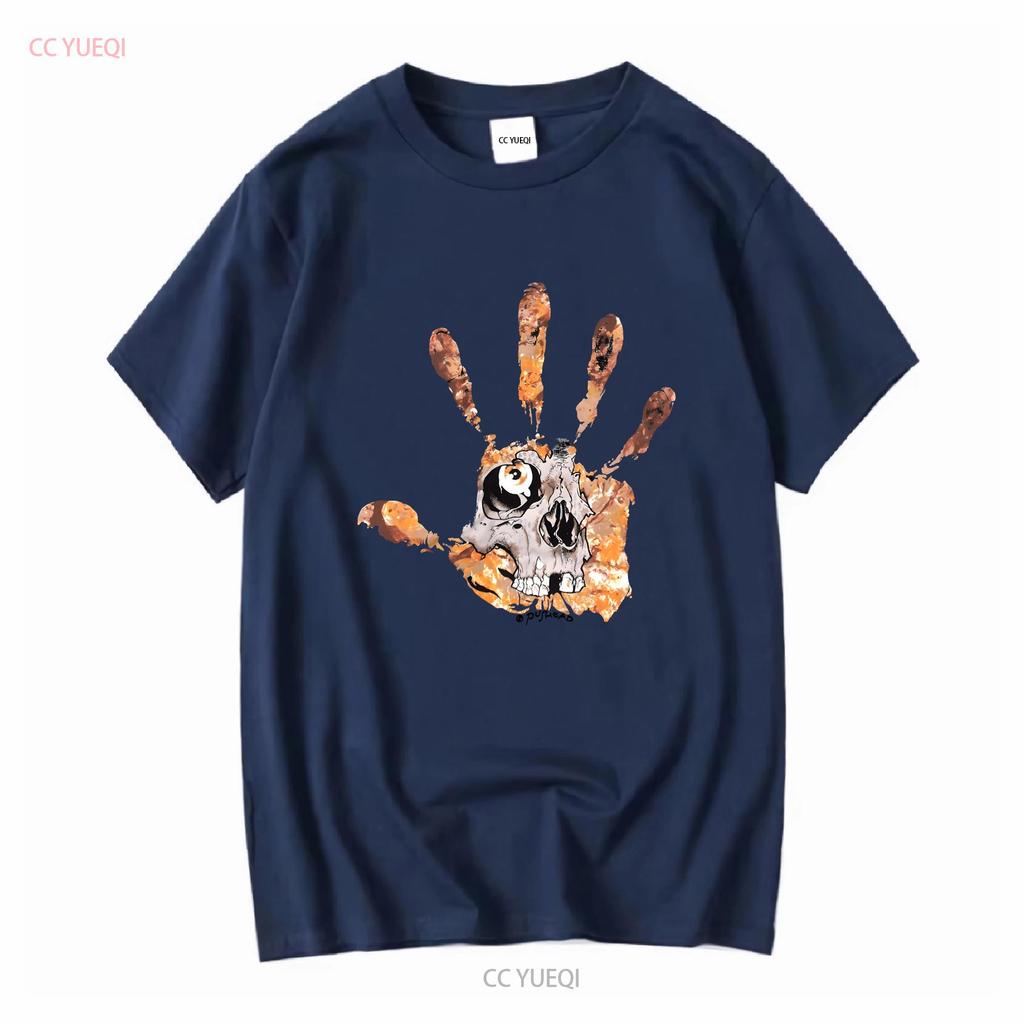 Vintage Y2K Pushead Κρανίο Χειροτύπωμα T-Shirt S Skate Punk Misfits Zorlac Metal vintage Πλυμένο Μαλακό ανδρικό Casual streetwear