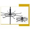 2025 Trend Rotating Jewelry Display Stand For Hanging Earrings Rings 2 Tier Round Metal Necklace Organizer For Watches Bracelets