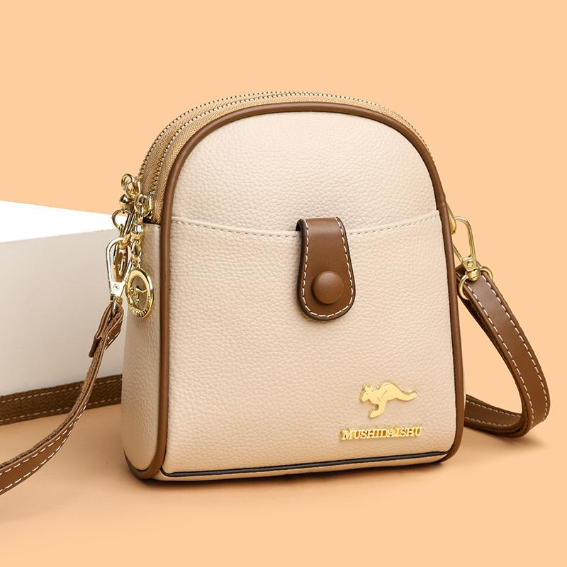 Mobile Phone Coin Purse Single-shoulder Crossbody Bag Solid Color Simple and Versatile Mom Bag