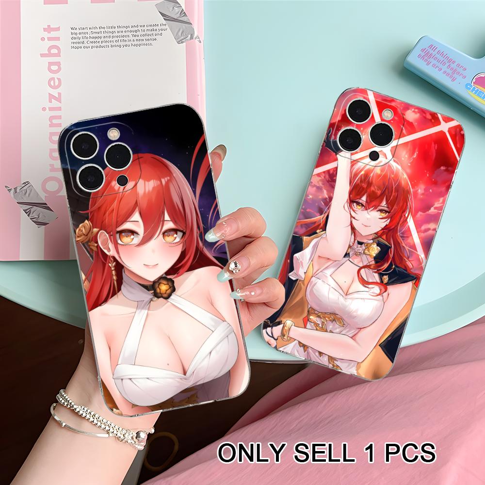 HSR Himeko Clear TPU Mobile Case for iPhone 17 16 15 14 13 12 11 X XR XS Air Pro Max Plus Mini Colorful Cover