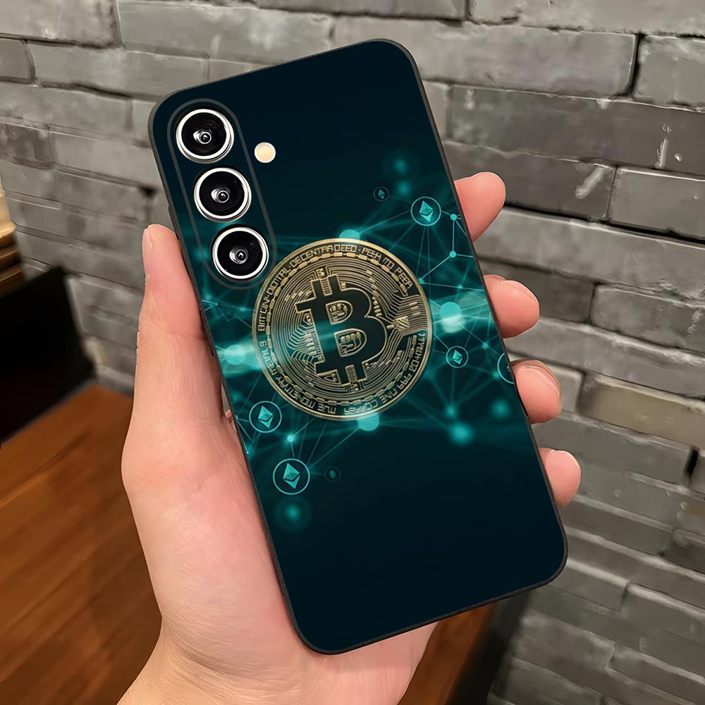 

Bitcoin Phone Case For Samsung A25 A13 A33 5G A54 A36 A35 A56 A52 A14 Shockproof Soft Cover Samsung A13 4G