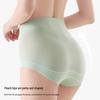 Ice Silk Seamless Women's High Waist Tummy Control Hip Lift Panties – Cool Feel, Thin, Plus Size, Postpartum Shaping.
