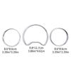 Chromes Silber Farbe Tachometer Messgeräte Zifferblätter Ringe Lünette Trim Für W202 W208 W210 Tachometer Ringe Rahmen