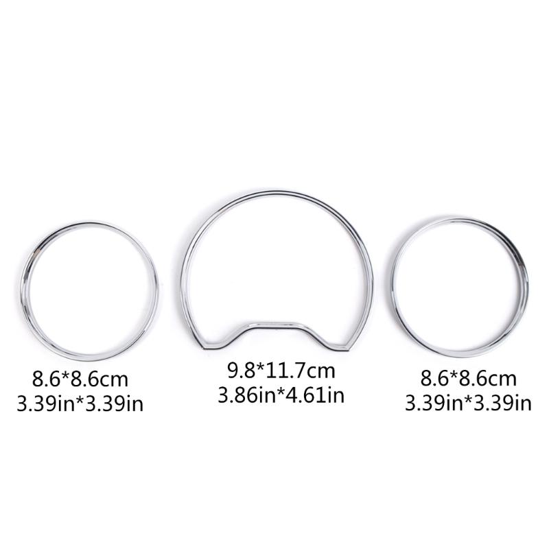 Chromes Silber Farbe Tachometer Messgeräte Zifferblätter Ringe Lünette Trim Für W202 W208 W210 Tachometer Ringe Rahmen