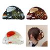 Acrylic Hair Claw Clip For Various Hair Type Strong Grip Design Hair Clamp with Marine Theme for Women Hairstyling