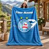 Esporte Clube Bahia Custom Name Flannel Blanket Personalized Soft Warm Plush Throw Blanket Customized Gift for Family Friends