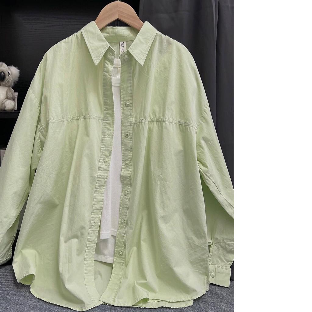 Plus Size Women's Cotton Shirts Women's Slimming All-match Stacking Bottoming Inner Shirt Long-sleeved Top