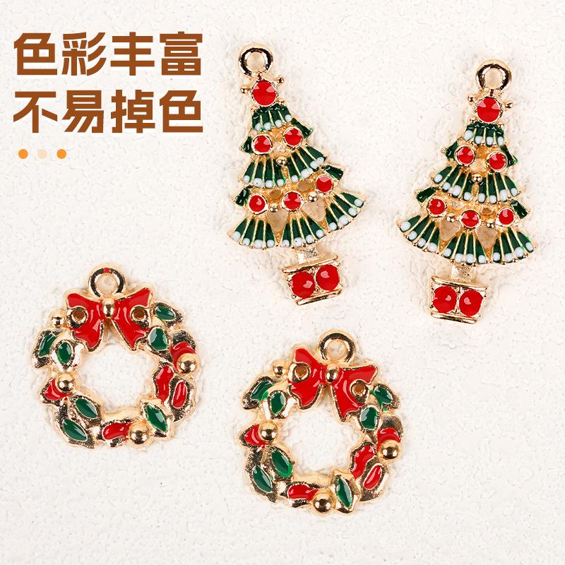 DIY jewelry accessories Christmas alloy accessories Alloy elk decoration American pendant Creative oil drop pendant