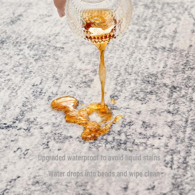 2025 Luxury Gray Wash-Free Carpet: Minimalist, Wipeable Sofa & Bedroom Mat