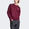 Adidas Originals Trefoil Essentials Crewneck Solid Logo Long Sleeve Sweatshirt Men tops Burgundy II5793