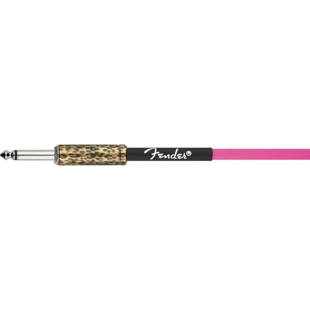 Strummer Instrument Cable Pink Leopard Fender Fender/Joe 13’ [Shielded Cable]