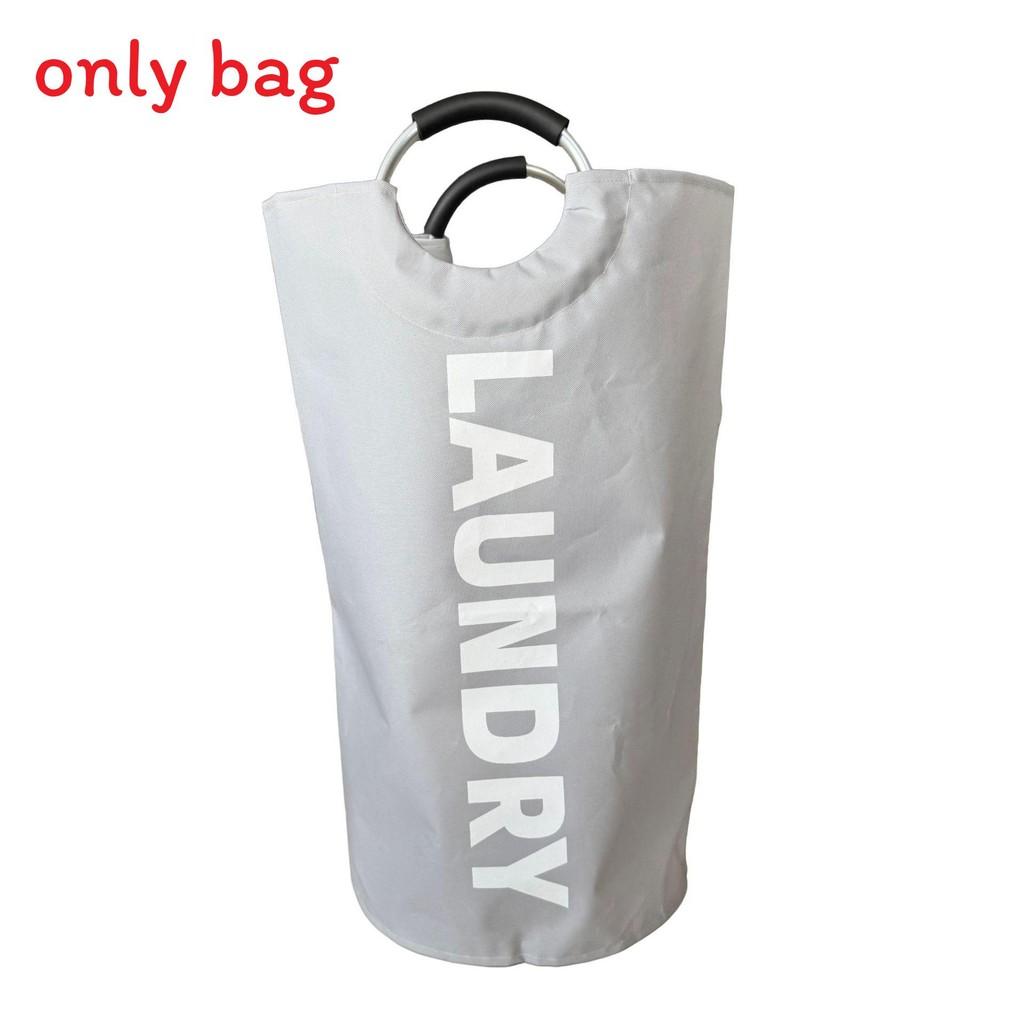 

Collapsible Portable Round Laundry Basket Oxford Cloth Waterproof Bag Storage LightGrey,82L