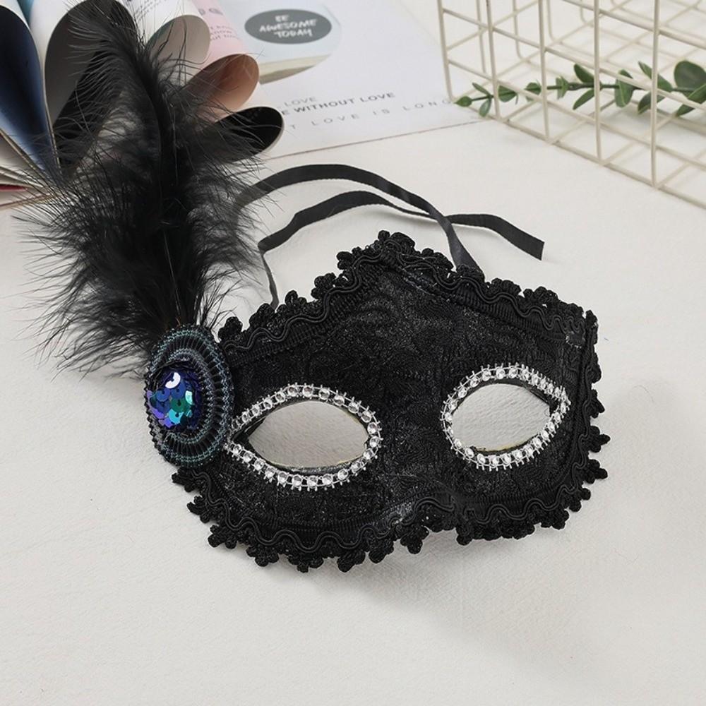 Lace Half-Face Mask Seductive Style Masquerade Ball Mask Halloween Festival Party Mask  Girl