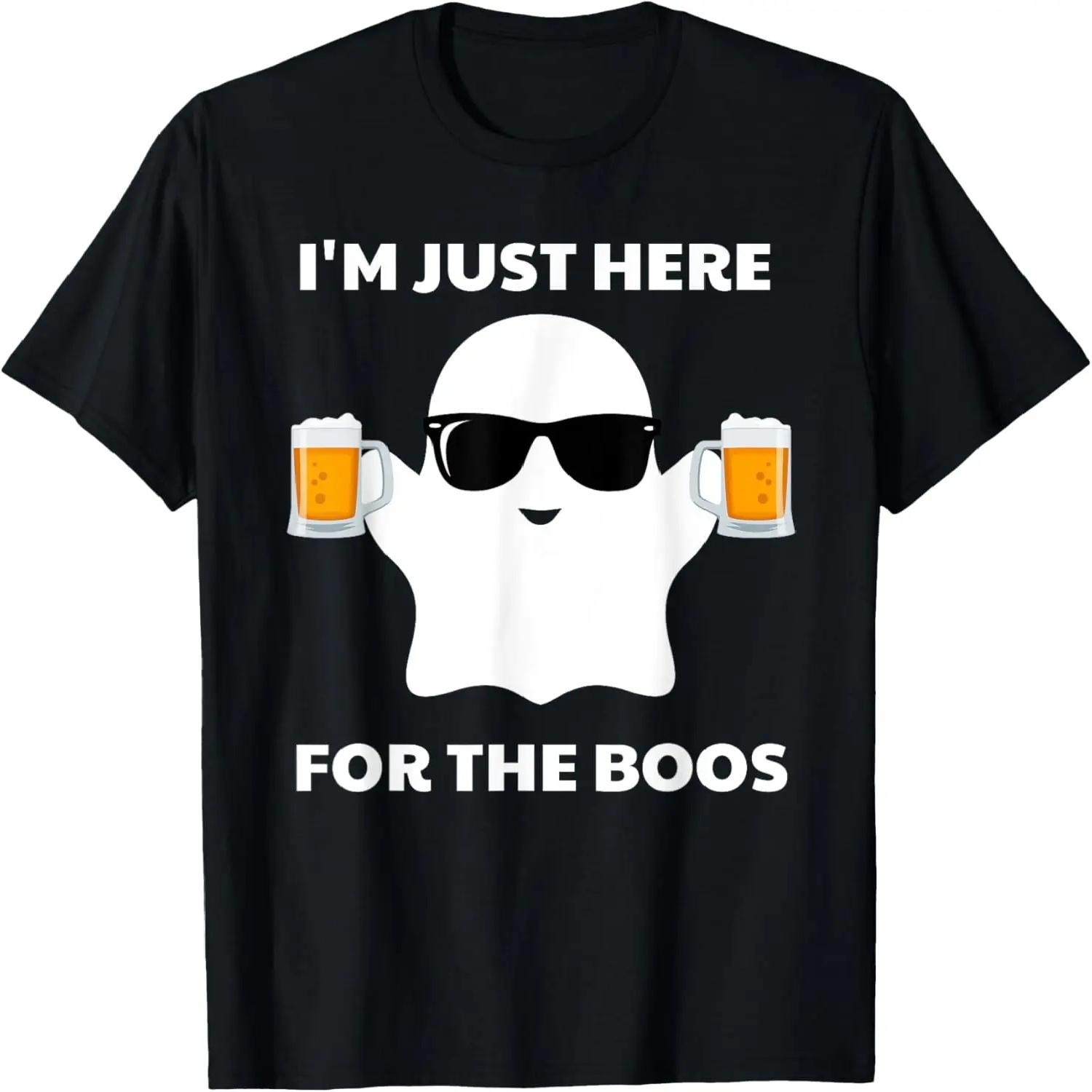 Halloween costumes I m just here for the boos beer T-Shirt S