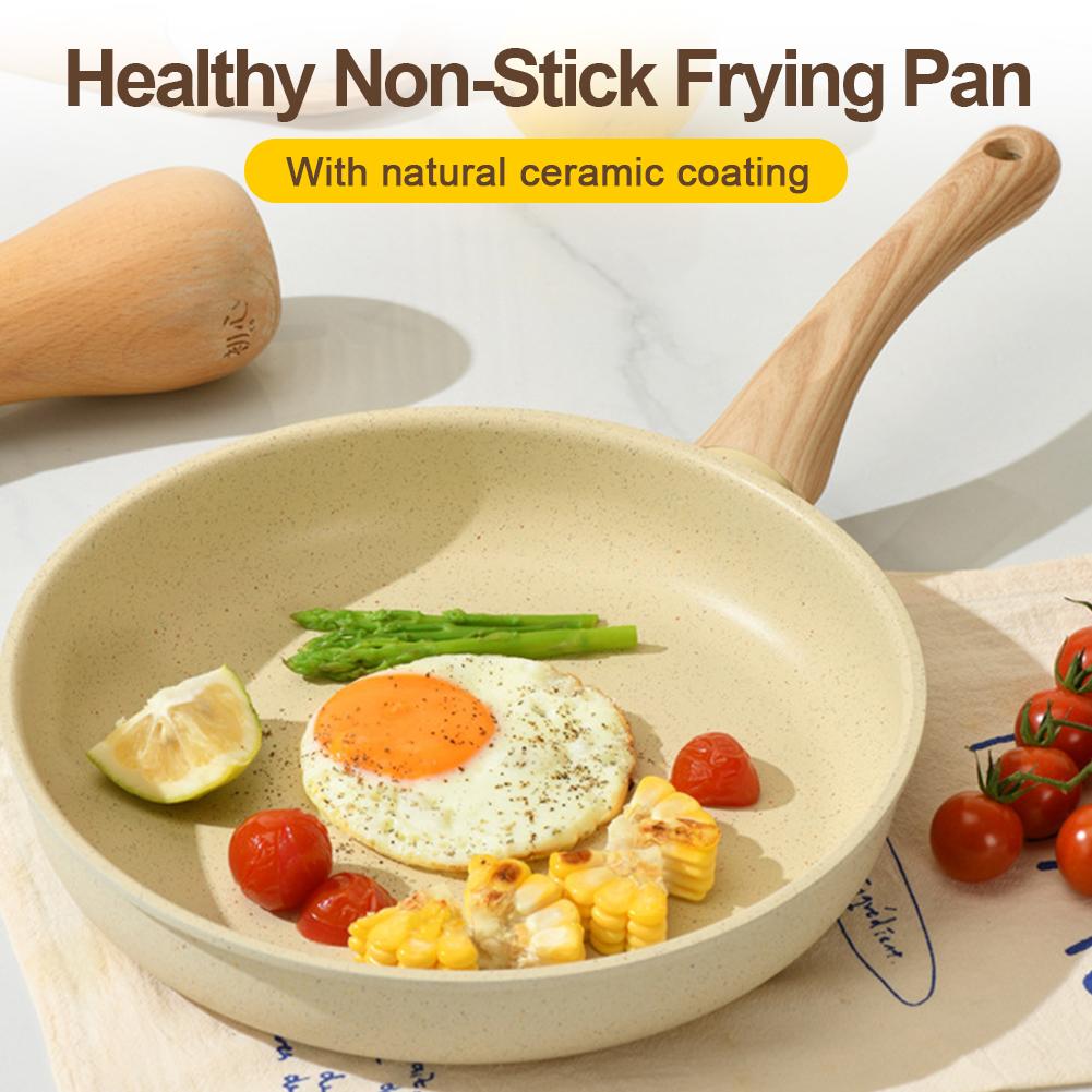 Nonstick Frying Pan Skillet with Lid Omelet Pan PFOA/PFAS/PTFE Free Fry Pan Heat Resistant Handle for Induction