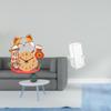 Silent Cat Wall Clock for Kids Bedroom with Aquarium Design Easy Installation Sturdy Home Decor