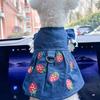1pc Pet Clothes Strawberry Dress for Small Dogs & Cats, Cute Outfit for Puppies and Kittens