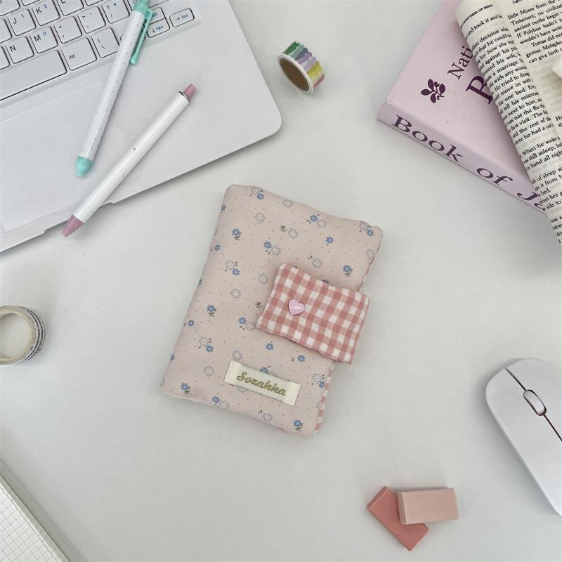 Korean version of girl's heart ins book clothes floral book clothes handbook diary book clothes portable pocket book storage