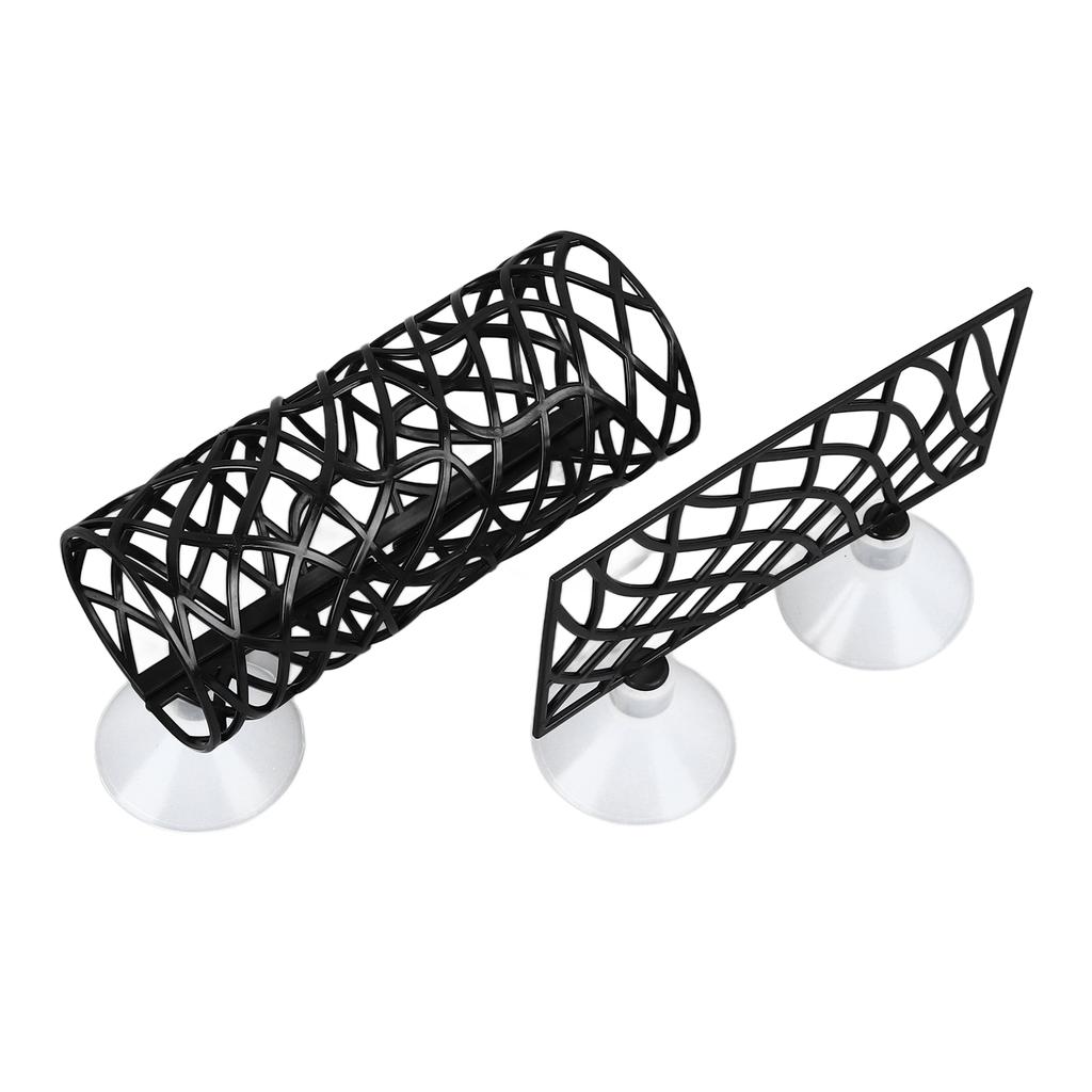 Fish Bed Tunnel Safe Small Hole Hollow Fish Resting Tube with Suction Cup for Fish Aquarium