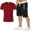Men's Summer Short Sleeve T-shirt and Shorts Set for Casual Sportswear