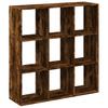 Room Divider Bookshelf Smoked Oak 102x29x103.5 cm