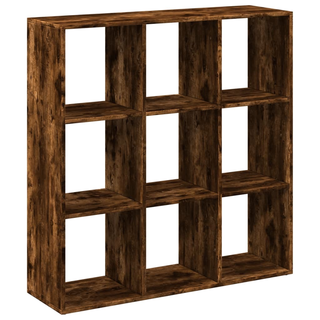 Room Divider Bookshelf Smoked Oak 102x29x103.5 cm