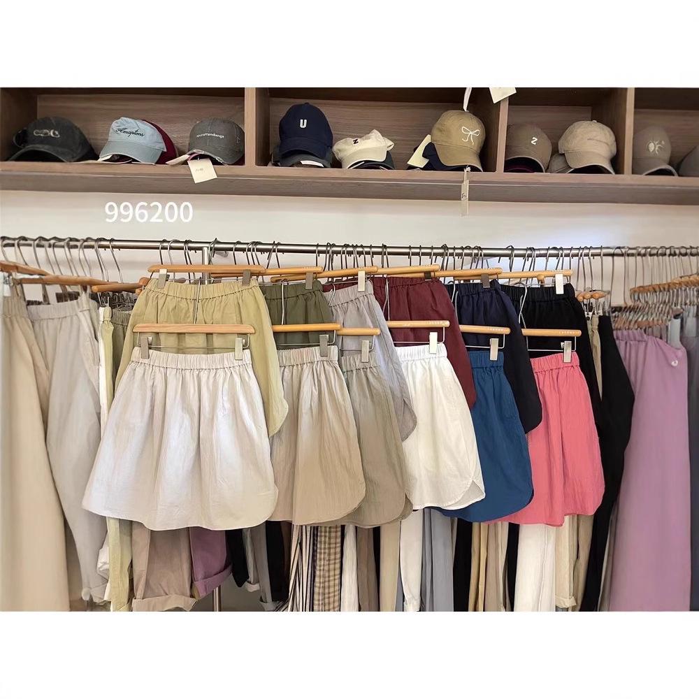 

Yinmu Elastic High Waist A-line Plus Size Casual Summer Skirt One Size
