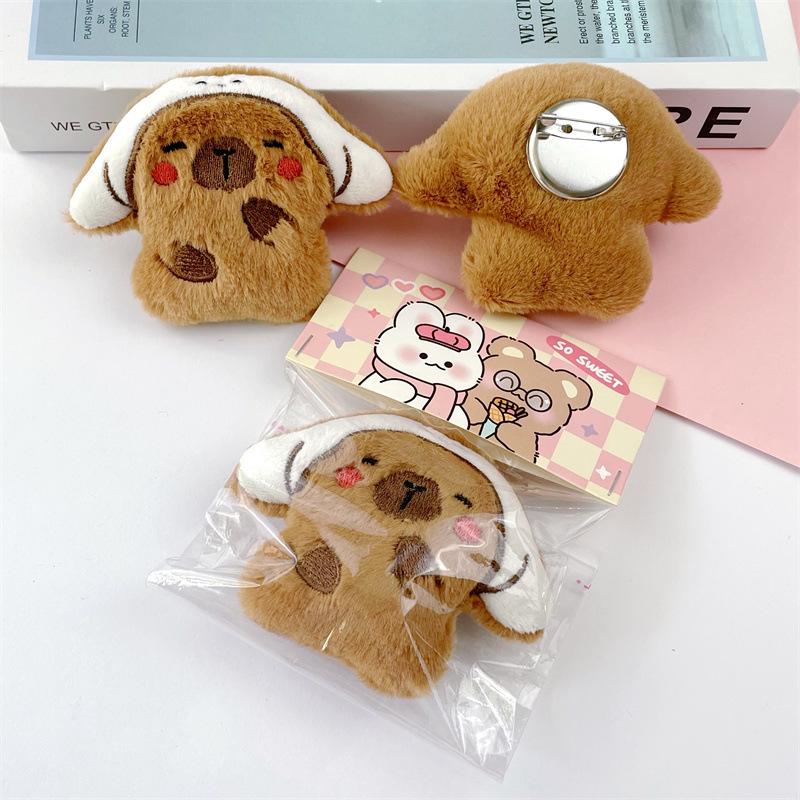 Capybara Charm Pendant: Cute Sanrio Headgear & Children's Accessories