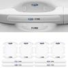 8PCS Clear Car Door Handle Bowl Protector Scuff Guard Anti Scratch For Ford