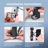 Adjustable Magnetic Stand for Pocket 3 with Quick Fixation and Expansion Adapter for Shootings