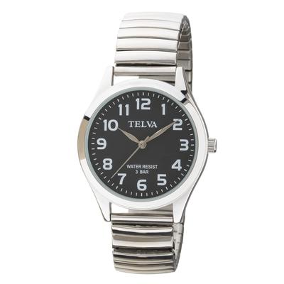 [Clefer] TE-AM149-BKS Analoge Herrenuhr wasserdicht mit Metallarmband, Silber