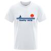 Amity 1975 - Maglietta retrò Jaws da uomo con stampa, abbigliamento creativo, felpa, moda, t-shirt, t-shirt in cotone traspirante da uomo
