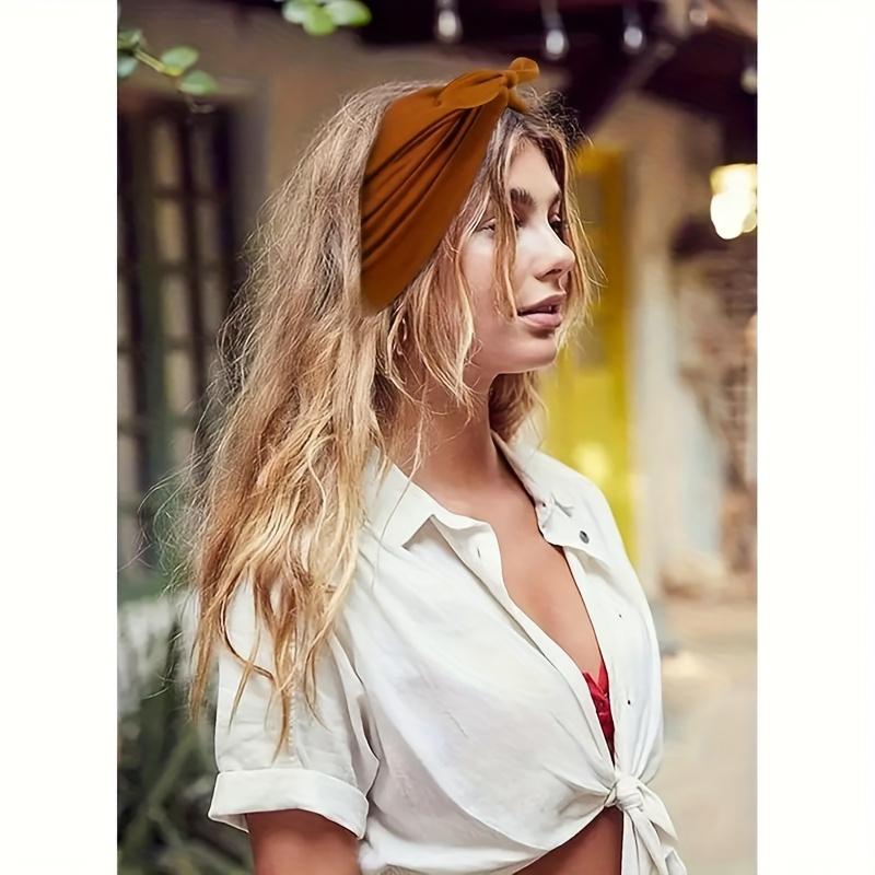 Traje de Accesorios para el Cabello con Cinta Elástica de Orejas de Conejo Anchas, Cinta para el Cabello de Ala Ancha Suave y Cómoda, Diadema Deportiva para Yoga