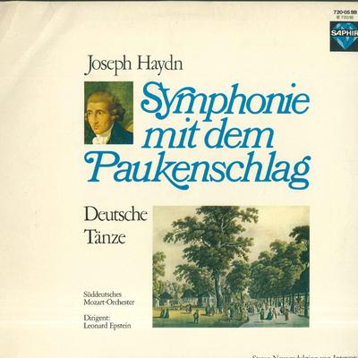 LP Record LEONARD EPSTEIN SUDDEUTSCHES MOZAR  Haydn Symphonie Nr94 Gdur Mit Dem  72005SB SAPHIR Germany Classical Used