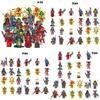 24pcs Phantom Series Ninja Building Blocks Plastic Toy Figures For Children Height)