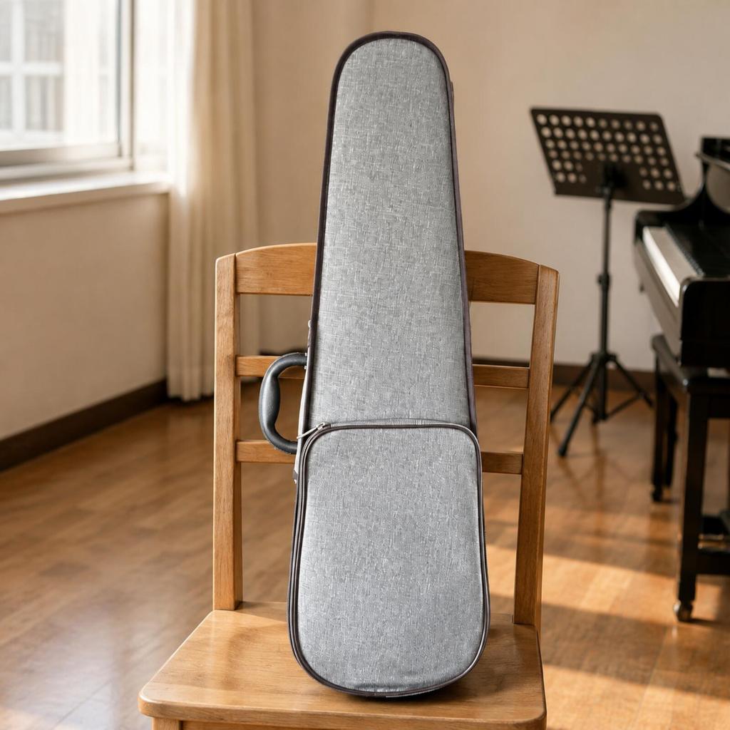 Violin Case Textured with Exterior Storage Pocket Shock Absorbent