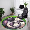 1pc Cats Harmony Office Round Area Rug, Under Office Chairs Bedroom Living Room Home Decor, Room Deco
