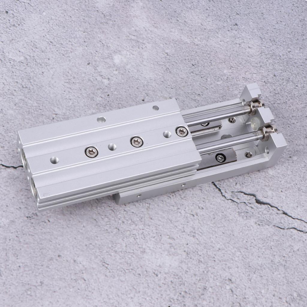 MXS12 Pneumatik-Führungsschienenzylinder Hochpräzise Doppeltwirkend 12*2mm BohrungsgrößeMXS12‑50