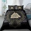 3D Print 2/3pcs Vigvisir Viking Art Constellation Bedding Set EU Single Double King US Twin Full Queen King Ethnic Bed Linen Set