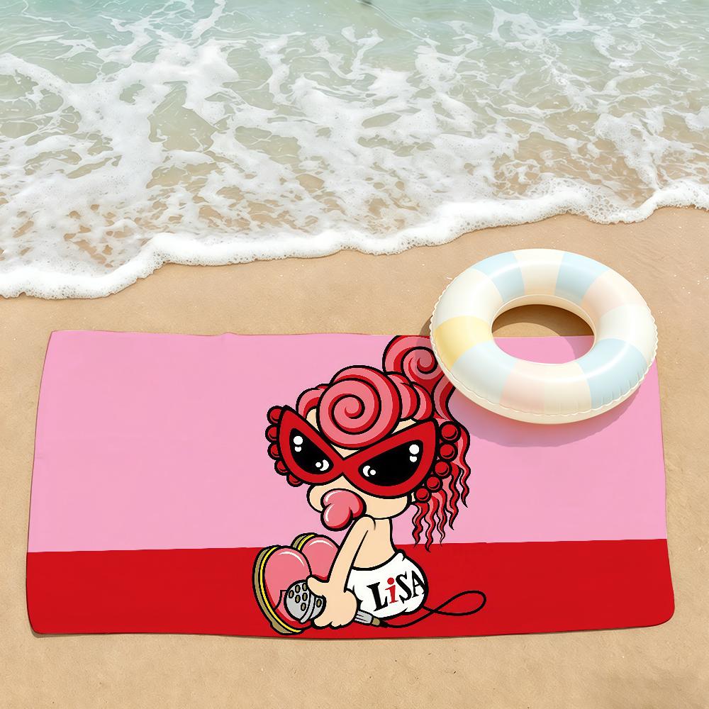 Fashion print H-Hysteric M-Mini Towel Drying Bath Towel Applicable To Light Swimming Camping Yoga Beach Out