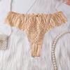 Women's Loose Casual Hollow Ice Silk Underwear, Low Waist Thong Low Waist Thong Thong
