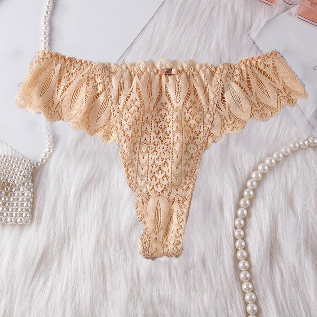Women's Loose Casual Hollow Ice Silk Underwear, Low Waist Thong Low Waist Thong Thong