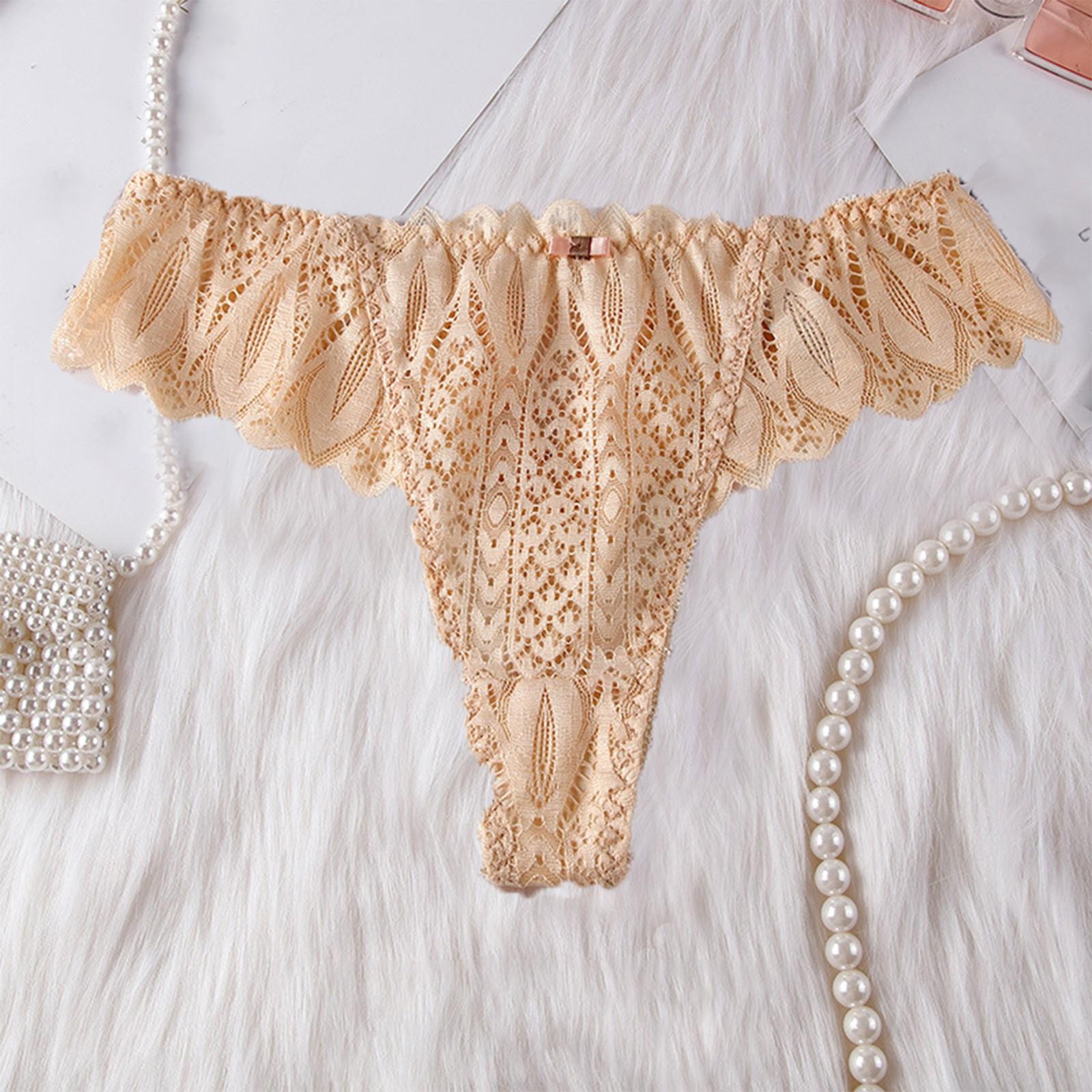 

Женское свободное повседневное нижнее белье Hollow Ice Silk, стринги с низкой талией, стринги с низкой талией S